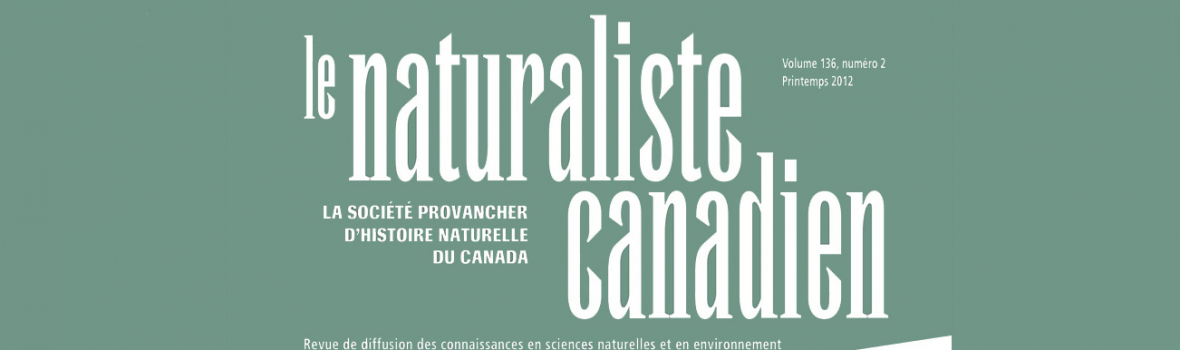 Le Naturaliste canadien en format électronique